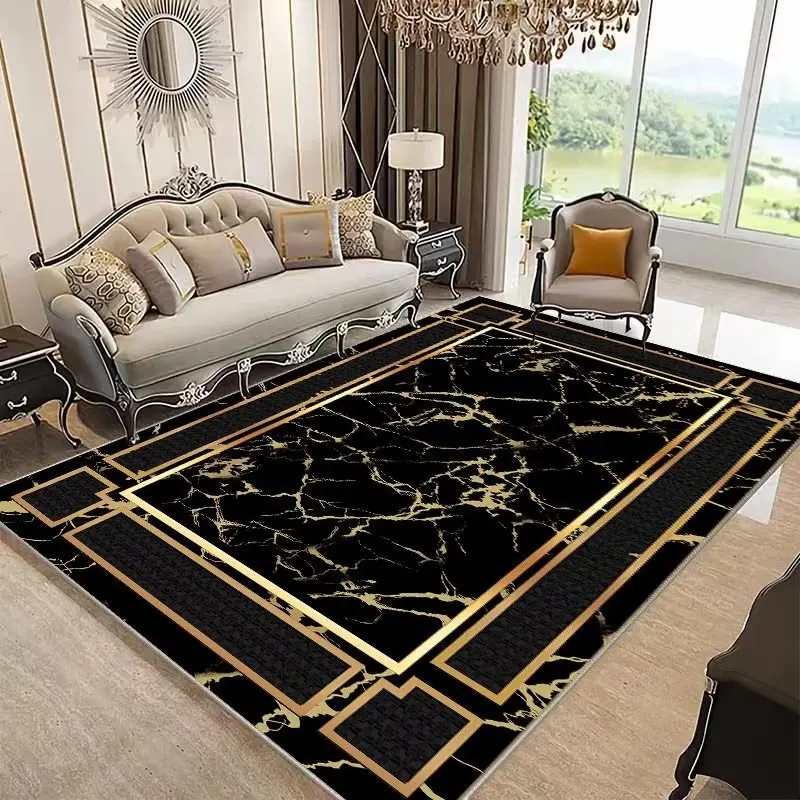 

Large Anti-Slip Luxury Carpet Easy Maintenance Stainproof Living Room Rug Warm Bedside Floor Mat Durable Home Decor