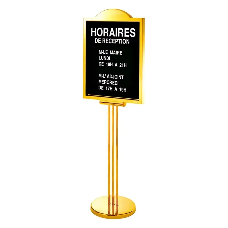 Hotel lobby sign bracket, wedding welcome sign, food menu, picture display rack