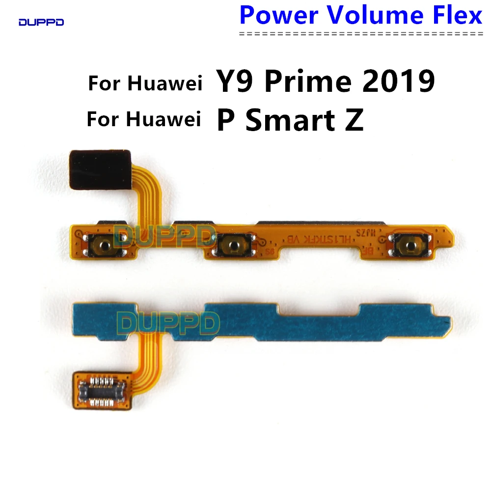 For Huawei Y9 Prime 2019 / P Smart Z 2019 Power On Off Volume Switch Side Button Key Flex Cable Replacement Parts