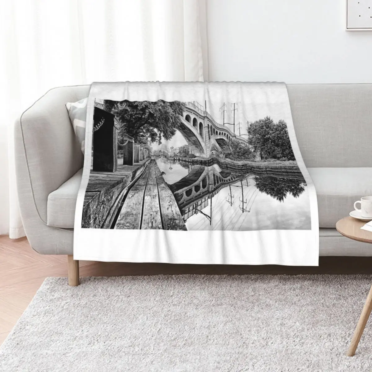 Manayunk Bridge Throw Blanket Soft Beds Personalized Gift Decorative Throw Extra Large Throw Large Luxury Blankets
