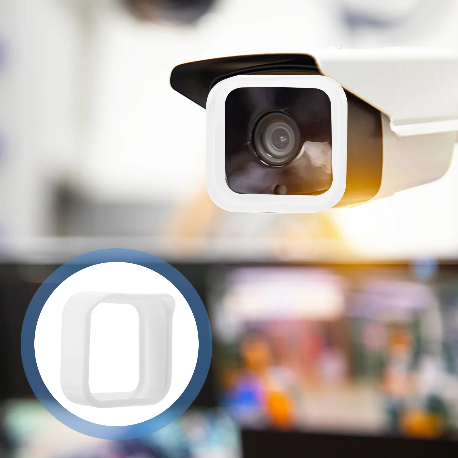 

4Pcs Camera Protective Case Silicone Cover Weatherproof Outdoor Rainproof Security Camera Protector Silicone Cover