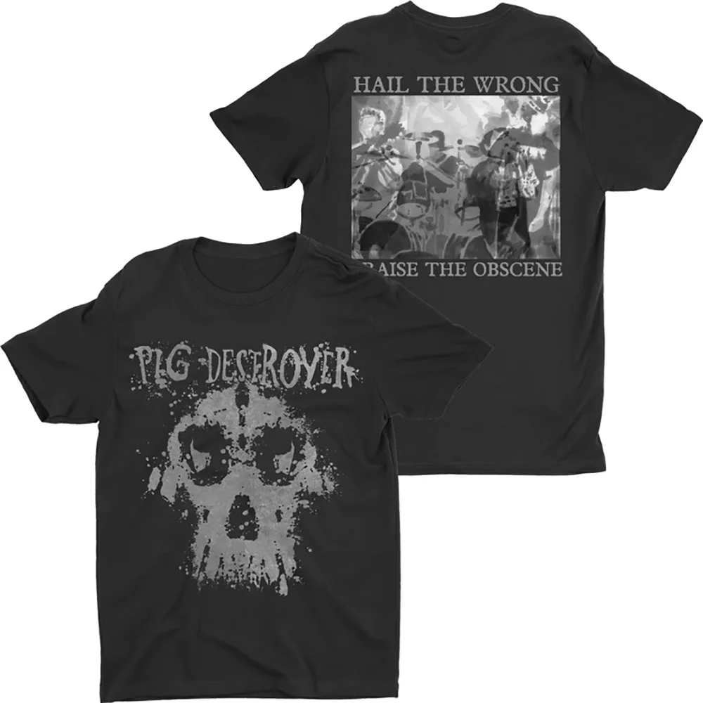 2 sides Pig Destroyer Hail The Wrong Shirt Classic Unisex Black S-5XL NE1979