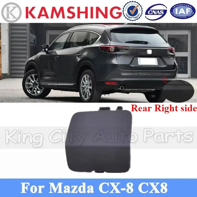 รีวิวและแนะนำชิ้นส่วนชุดป้องกันท้ายรถสำหรับ Mazda CX-8 รุ่น CAPQX Rear Right Bumper Tow Hook Cover Lid