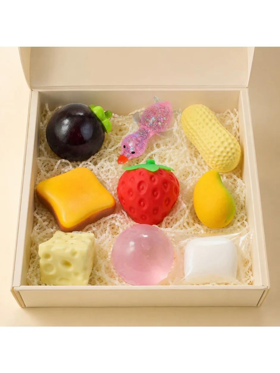 8pcs-assorted-squishy-toys-cute-fruit-food-animal-squeeze-fidget-set-soft-sensory-stress-relief-gift