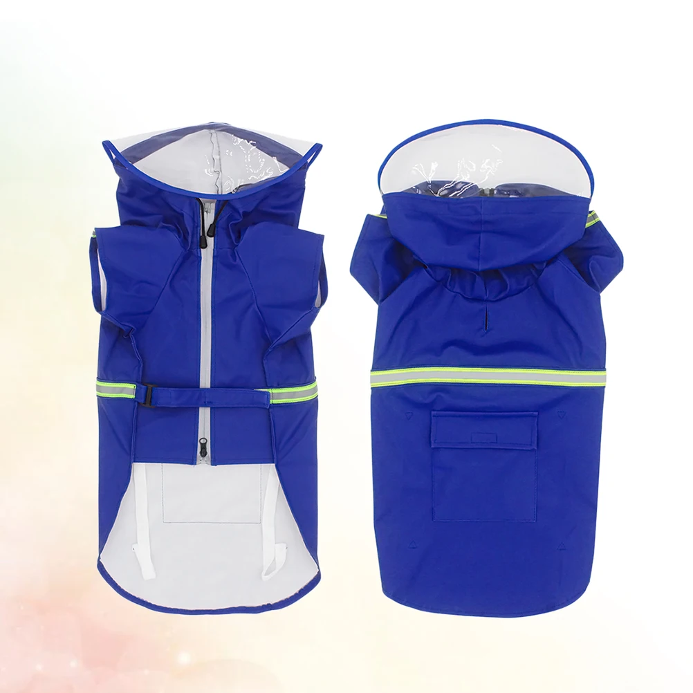 

Windproof and Waterproof Dog Clothes for Large Dogs Rain Coat Coats Jackets Pet Walking Raincoat Reflective Pets