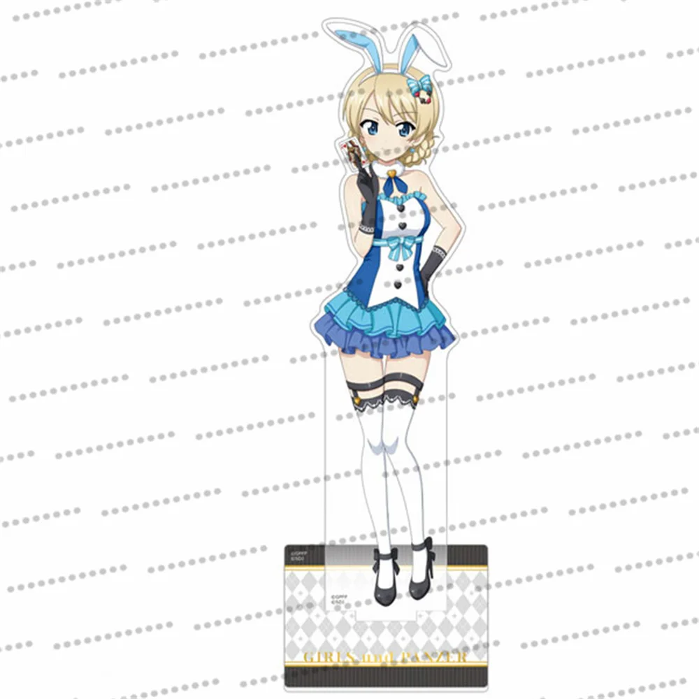حار أنيمي الفتيات وبانزر الأرنب فتاة زي نمط سلسلة الاكريليك لافتة نموذج مروحة هدية 15 سنتيمتر