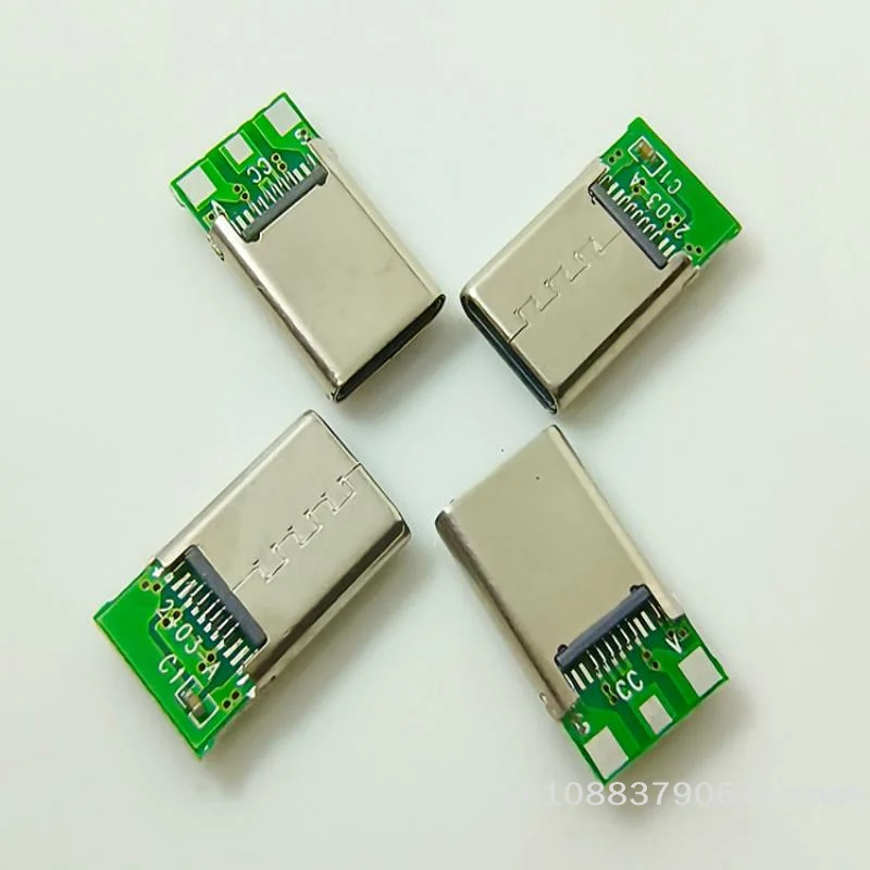 【xxx】2/10 Sets PD  Charging Head 3Pin Male Type C Laptop Connector 3Solder Joint CC Pin CTOC5 With Capacitor Notebook Adapter