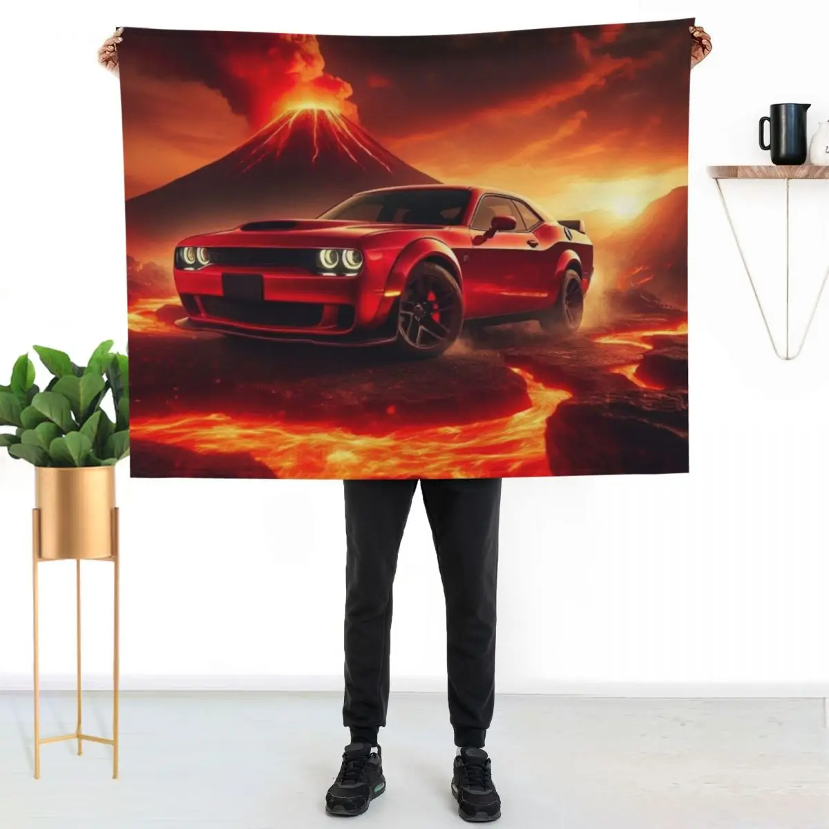 

The Real Demon Throw Blanket All Season Lightweight Soft Blanket for Bed