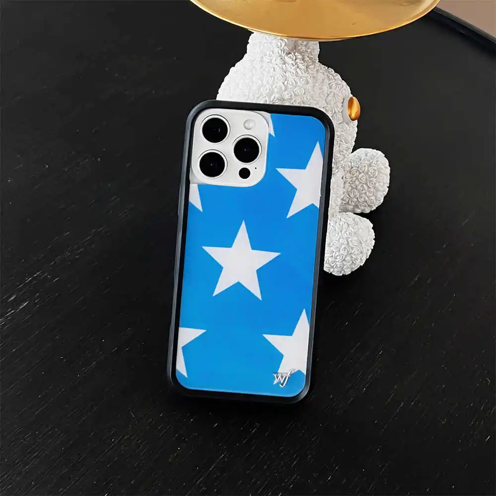 Wildflower 3d Roze Bloemen Telefoonhoesje Voor Iphone 16 15 14 13 12 Pro Max Plus 16pro 15pro Wf Schattig Meisje Cartoon Cover Geometrie