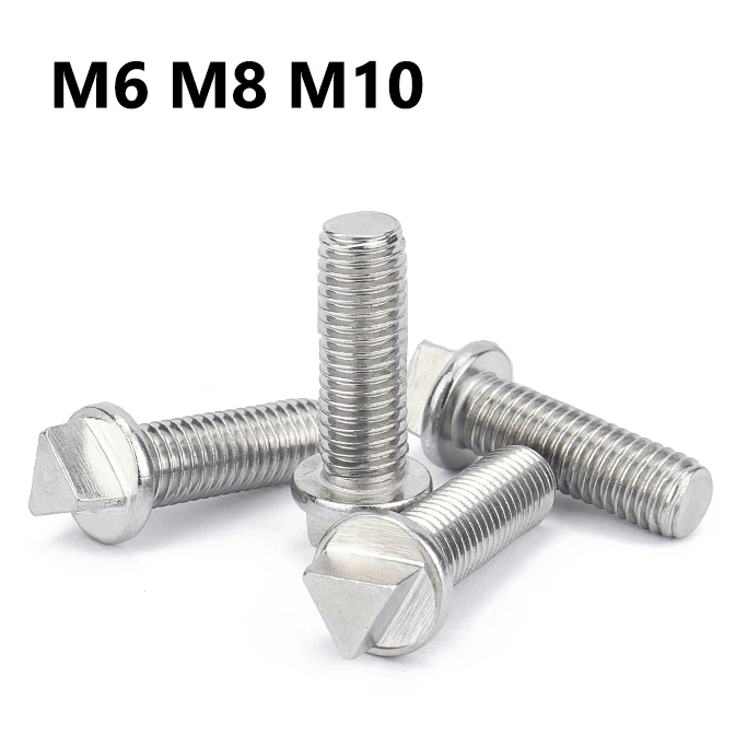 Yiqianyuan SUS304 Stainless Steel Triangular Security Screws M6 M8 M10 Anti-Theft Tamper Proof Bolts For Outdoor Fence Equipment