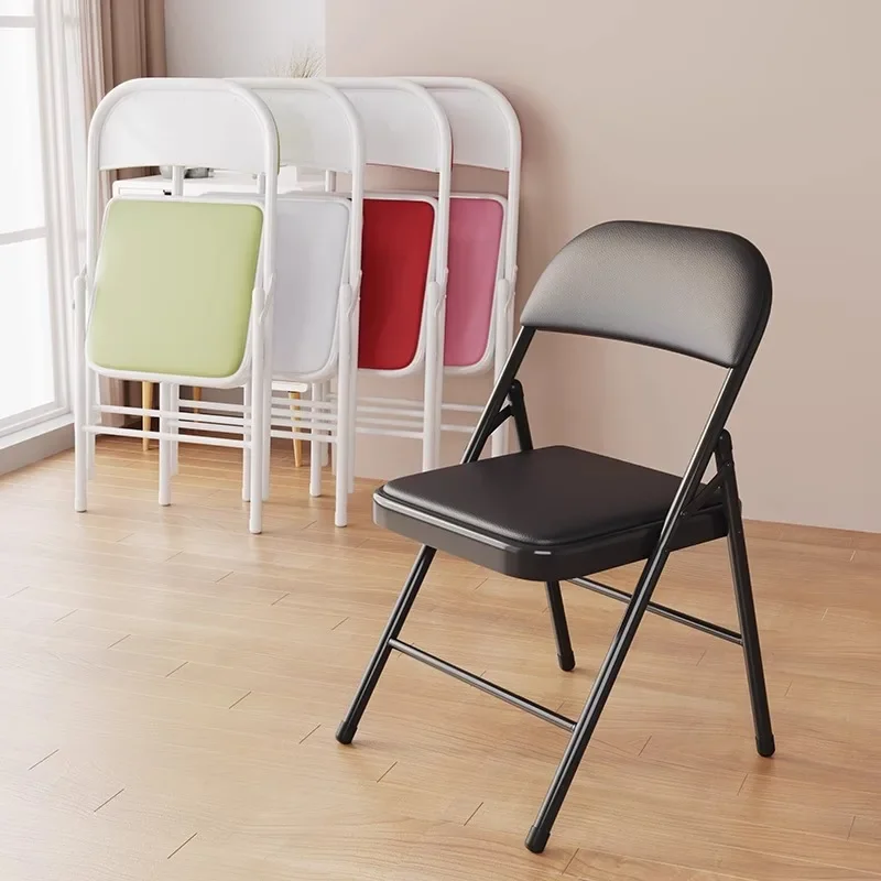 Folding chair Home chair Simple computer chair Dormitory stool Backrest Conference seat Office