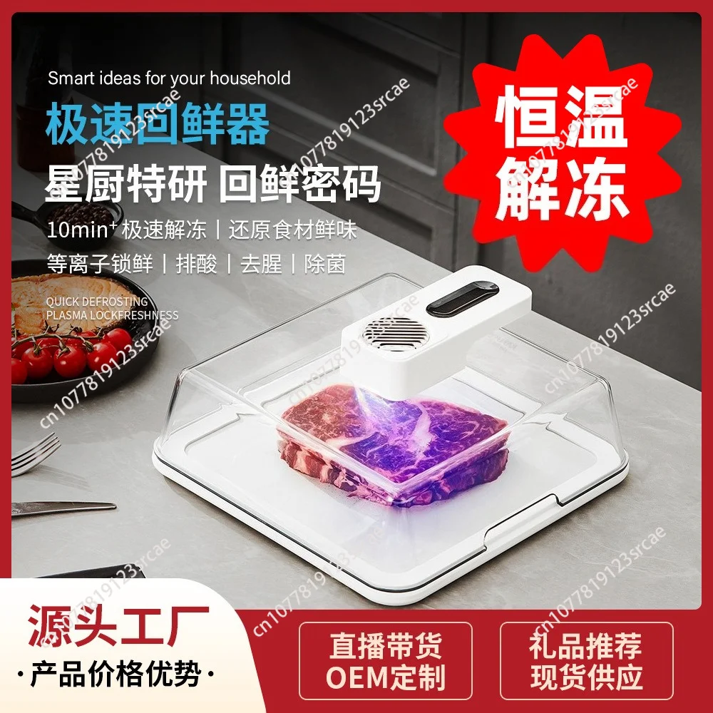 Type-C Charging Fast Defrost Box Rapid Fresh Recovery Thawing Plate For Frozen Beef Meat Seafood Defrosting
