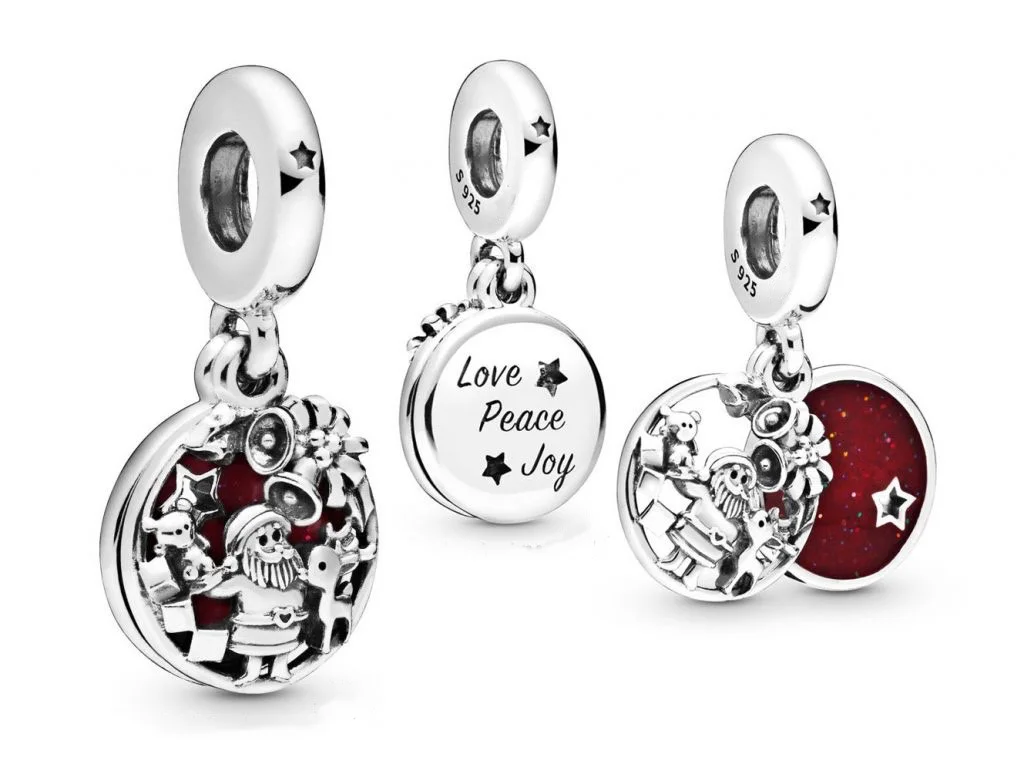 Hot Sale New 925 Sterlling Silver Santa Claus Christmas Tree Elk Socks Charm Pendant Fit Original Bracelets DIY Lady  Jewelry