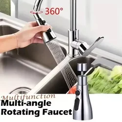 360° Kitchen Faucet Sprayer 3 Modes Adjustable Water Saving Bathroom Basin Sink Shower Spray Head Water Tap Faucet Filter