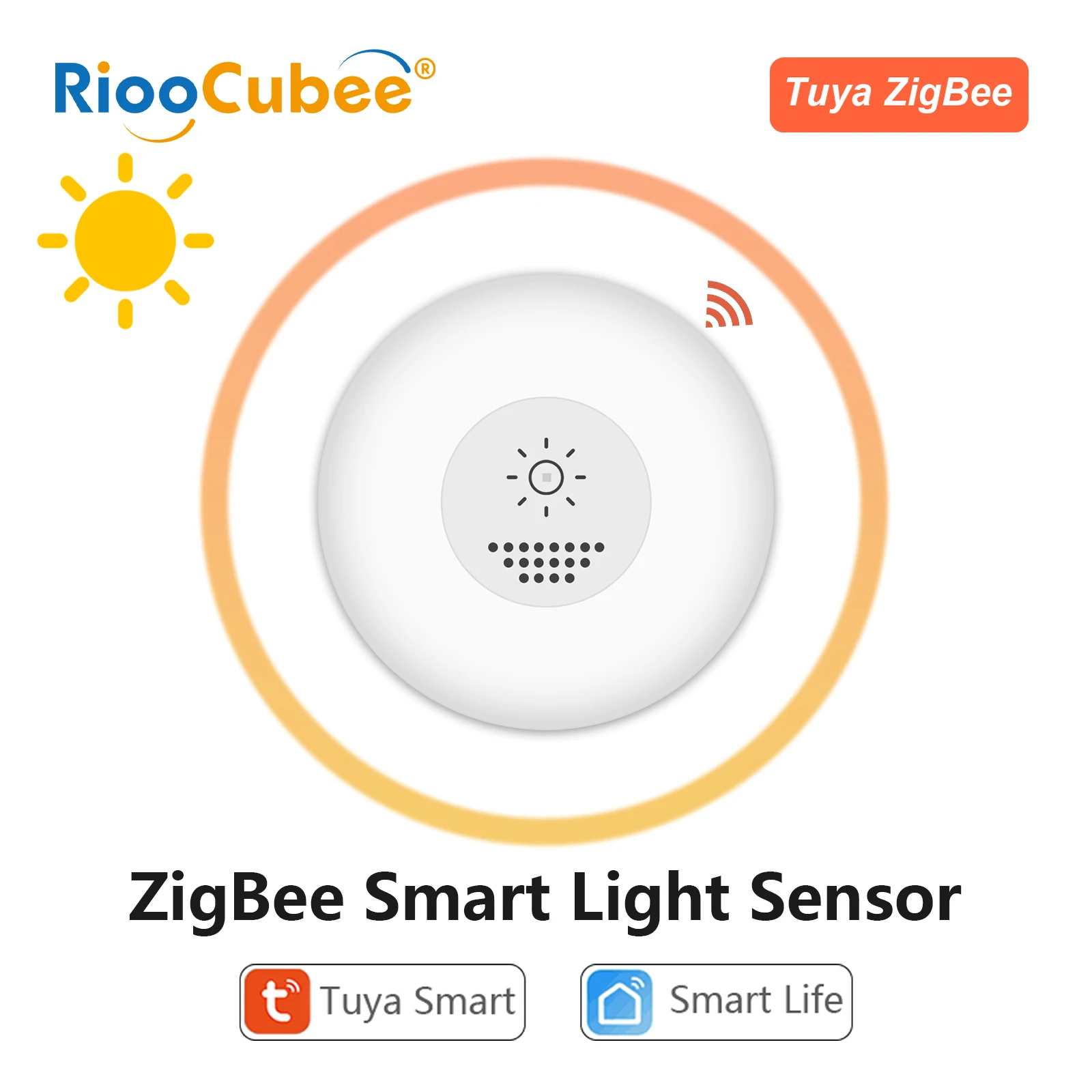 

RiooCubee ZigBee Tuya Smart Life Датчик освещенности Приложение Интеллектуальное управление связью сцен Авто
