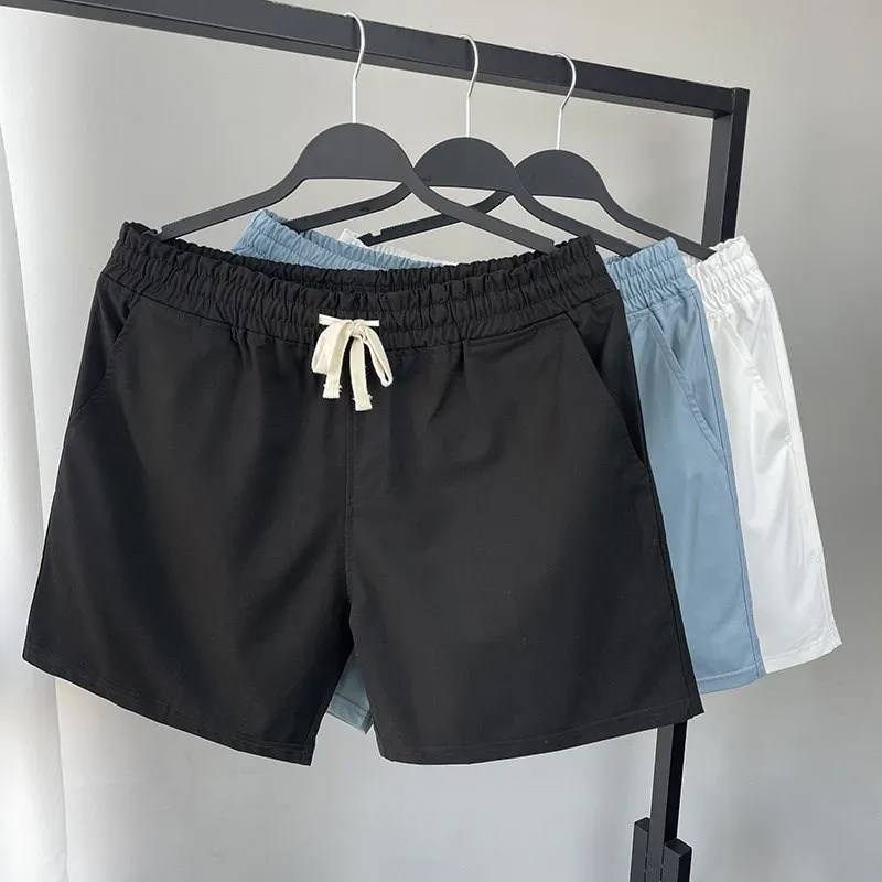 

Casual Pure Cotton Weave orts Men's Slim Fit 4-Part Spor orts Fitn Trendy Men Straight Leg Tightening orts