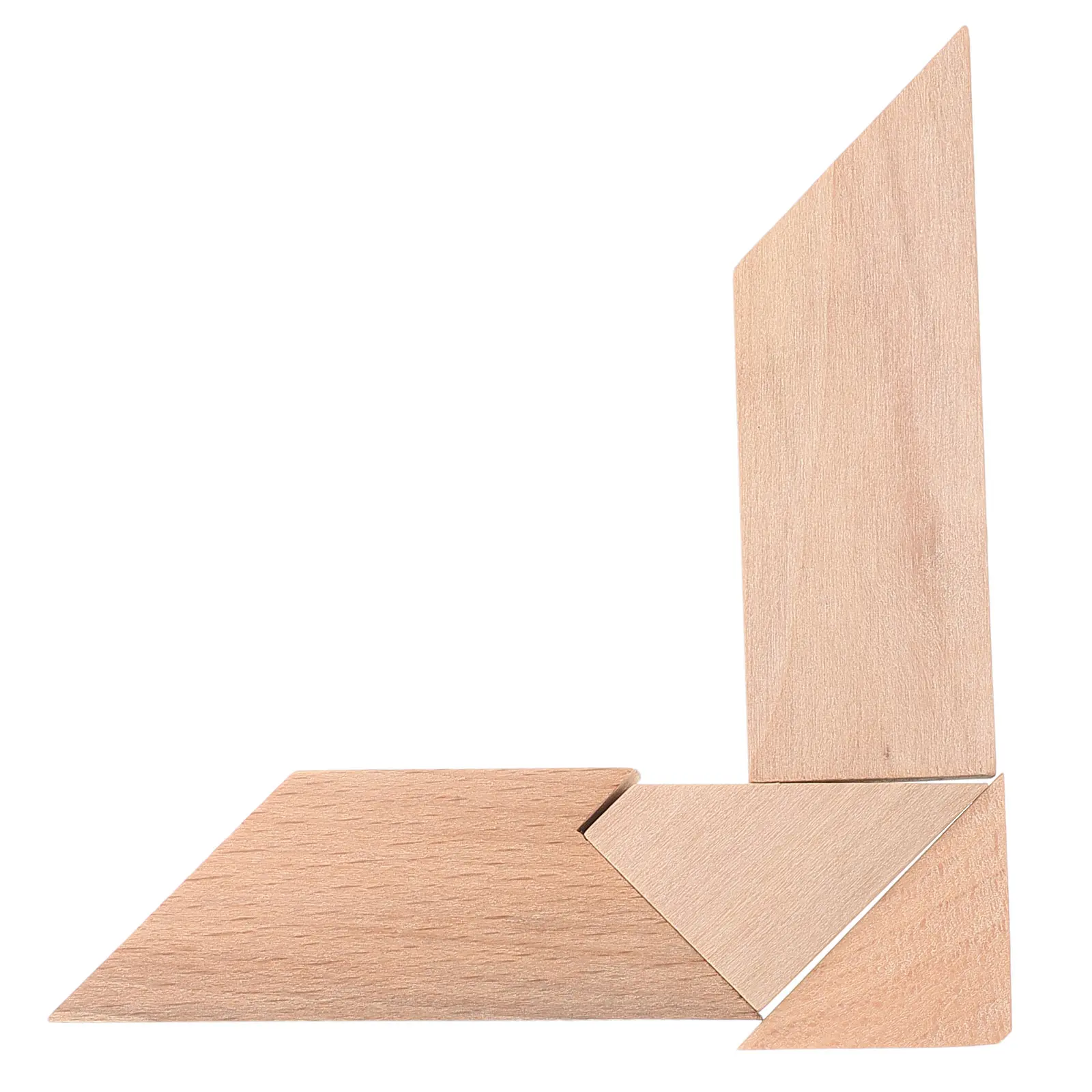 

4Pcs T Puzzle Wooden Beechwood Brain Teaser Educational Game Logic Puzzle for Kids Adults Cognitive Development