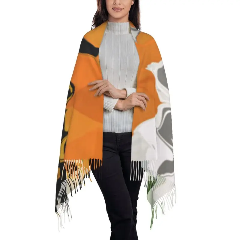 Colored geometric shapes new model Scarf Cashmere Woman Wool Ladies Scarf Warm Scarf Women's Winter Scarves Autumn