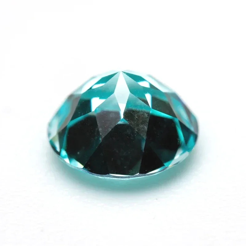 مختبر نمت Paraiba شكل دائري 100 الأوجه قطع مختبر نمت الأحجار الكريمة DIY بها بنفسك مواد صنع المجوهرات تحديد شهادة AGL