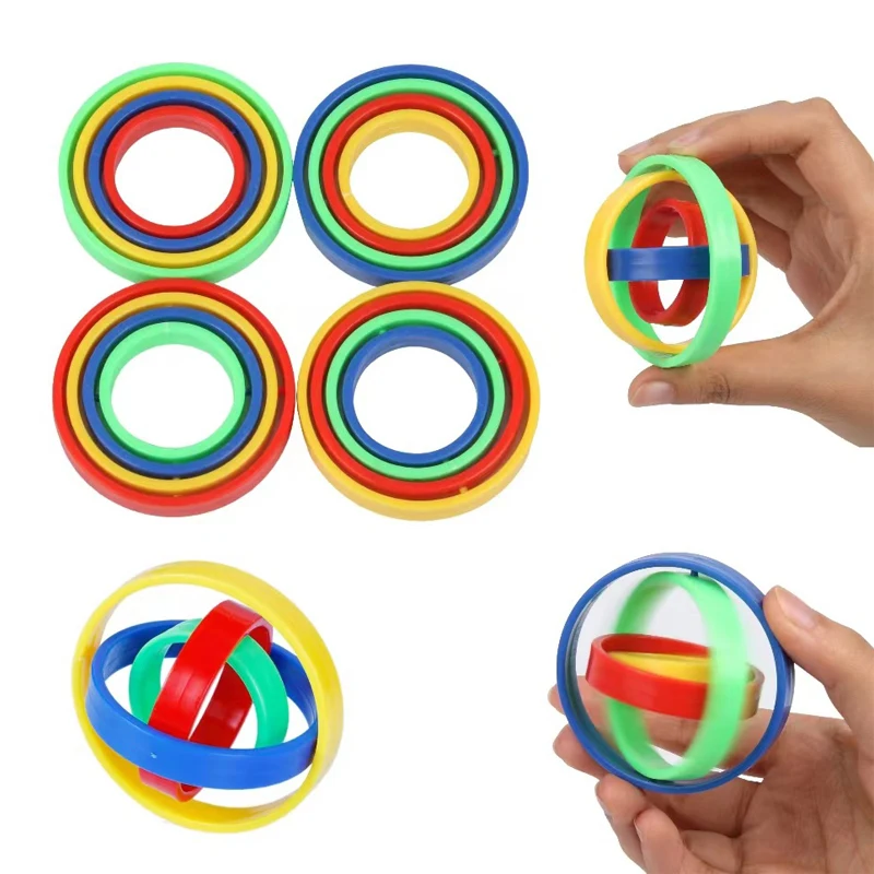Infinito flip fidget giroscópio alívio do estresse brinquedo 3d girando topo descompressão ponta do dedo giroscópio juguetes antistrés para niños