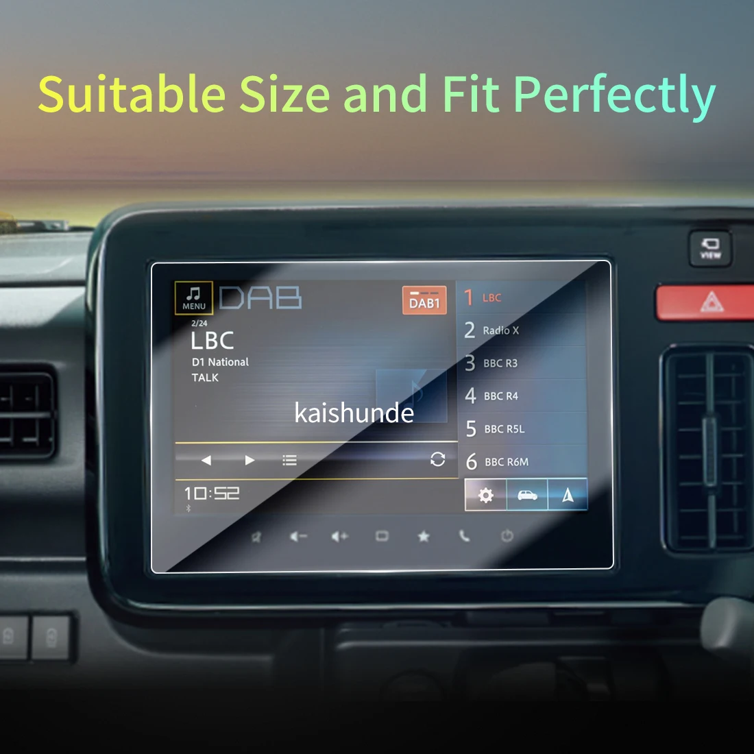 Car Stickers Meters Protector For 26 SUZUKI Spacia RHD Tempered Glass Protective Film Display Navigation Vehicle
