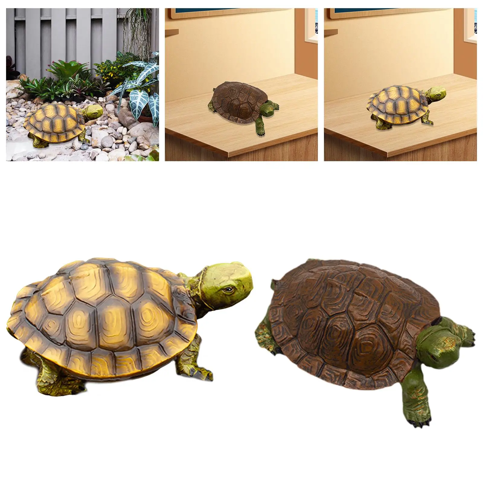 Garden Turtle Statue Made of Resin, Lifelike, Weatherproof, Turtle, Ornament,