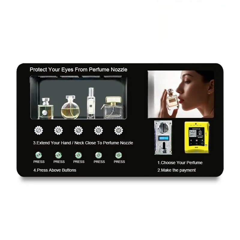

Perfume spray self-service vending machine Desktop 24-hour unmanned small intelligent aromatherapy vending machine Wall-mounted
