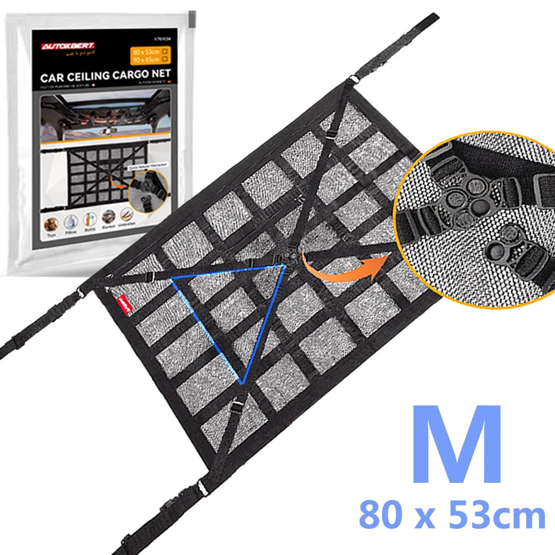 Ceiling Cargo Net Organiser – Double Layer Mesh product image
