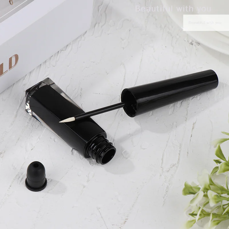 New1Pc 3 ミリリットル空のアイライナーチューブボトル黒容器アイライナーチューブまつげ成長液体チューブメイクアップツール