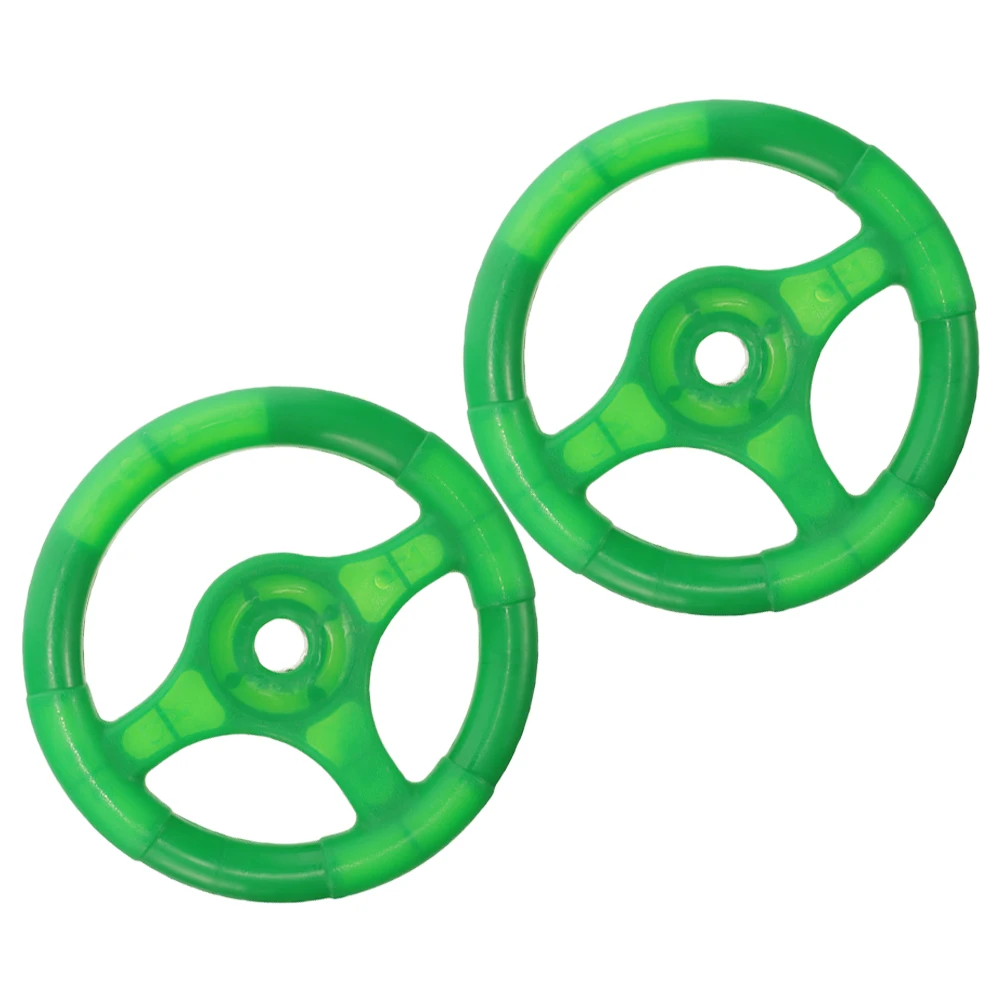 

2Pcs Steering Wheel Accessories Plastic Kids Car Toy Playground Toddler Cartoon Bright Color Fashionable