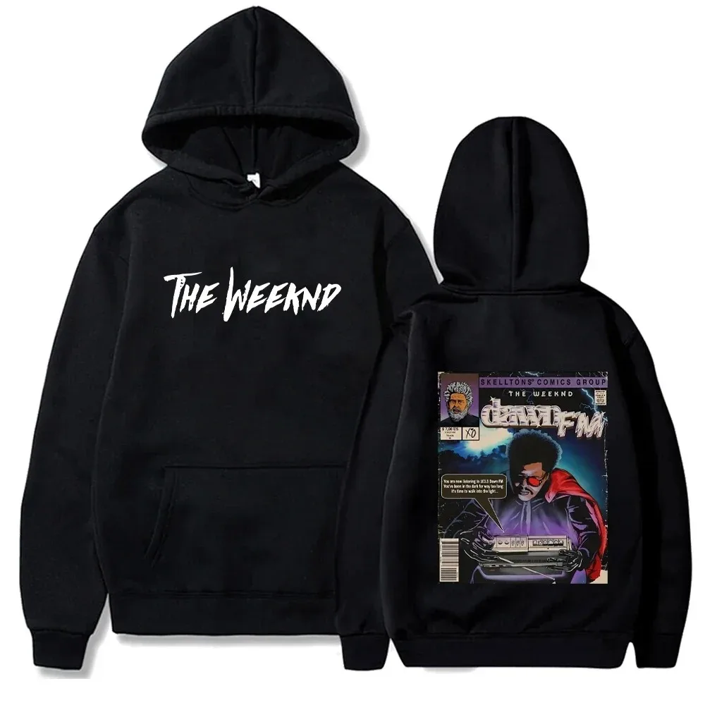 2025 Weeknd moletom de lã casual solto hoodies The Weeknd oversized hoodie streetwear pulôver unissex impressão pullovers