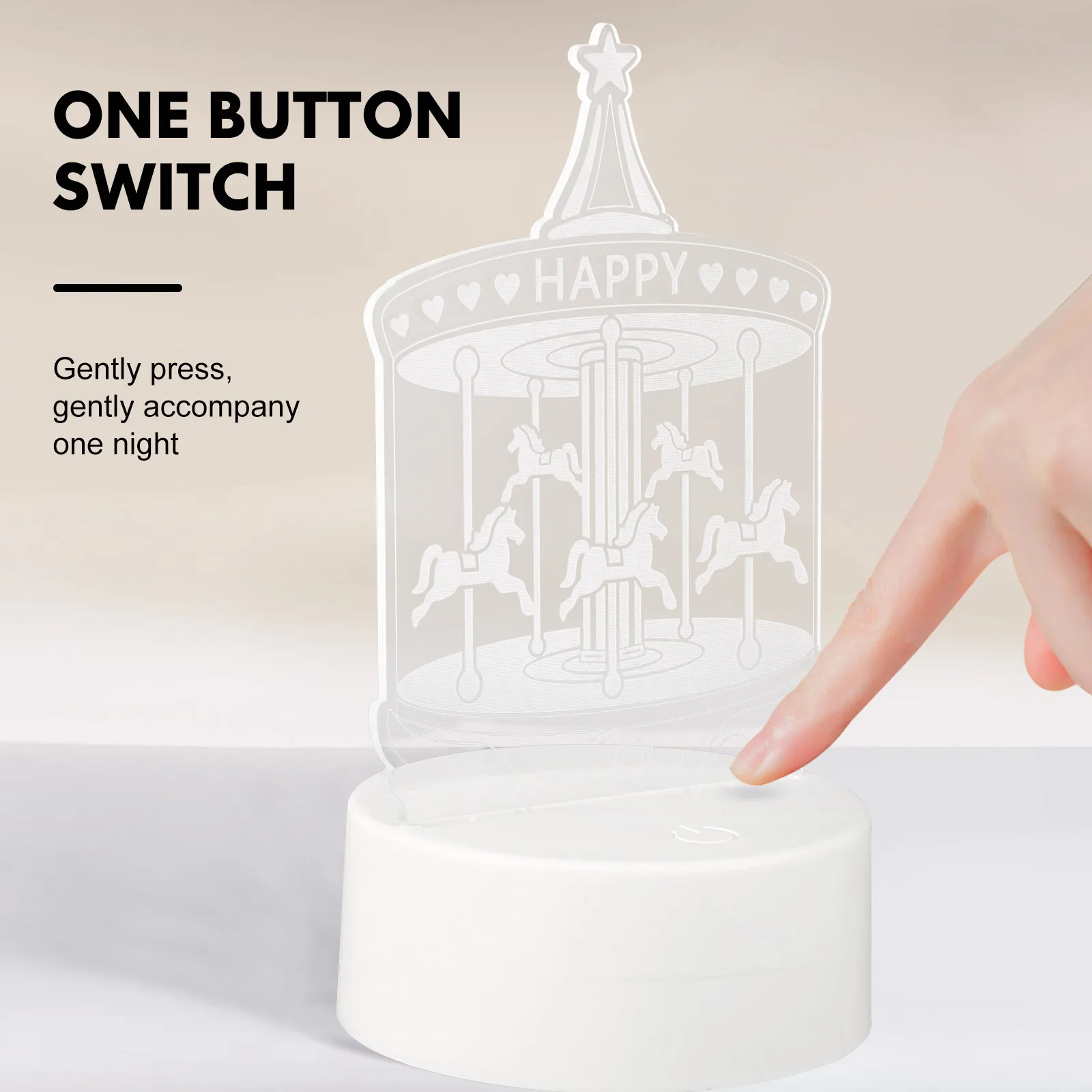 1 Stück 3D-LED-Nachtlicht, einzigartiges Elch-Design, energiesparendes Atmosphärenlicht für Innenräume, Dekoration, Nachttisch, Geschenkidee