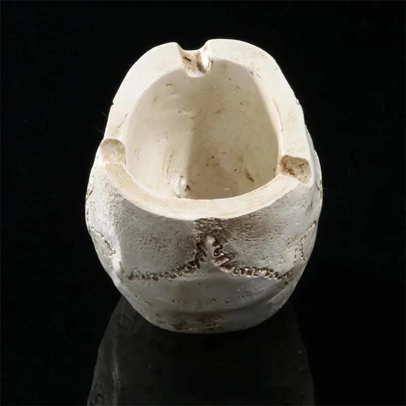 هالوين الراتنج الإنسان الجمجمة منفضة سجائر الجمجمة رسمت باليد زخرفة لشريط الملحقات الرعب لعبة جديدة اكسسوارات المنزل