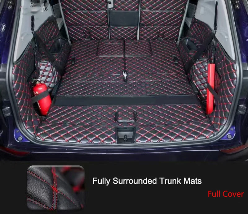 For Volkswagen ID.6 Crozz 6 Seat 7-Seater Car Floor Mats VW ID.6 XPE  Full Surrounded Floor Liner Trunk Mat cars Accessories