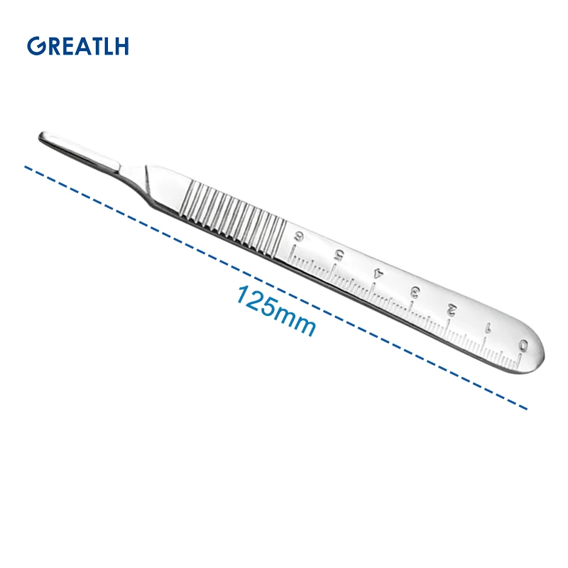 Two Type Choices 3# 4# Knife Handle Scalpel Handle Stainless Steel Orthopedic Instrument