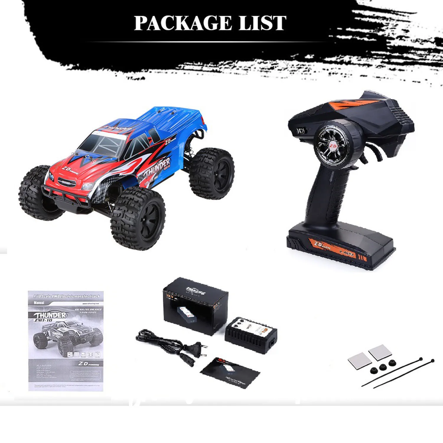 Prezent 45KM/H ZD Racing Cas 9105 1/10 RTR 4X4 zdalnie sterowany monster truck elektryczny RC terenowy pojazd szybki model samochodu dla chłopców