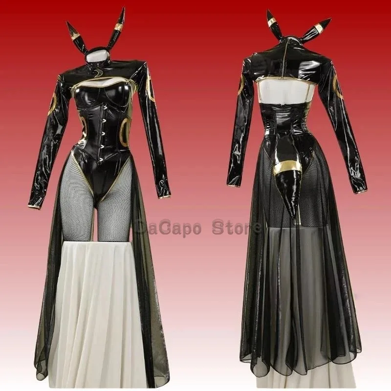 

2025 22, аниме Umbreon Bunny, костюм для косплея, женский кавайный сексуальный кожаный боди, носки, повязка для волос, костюм, комбинезон маленькой пчелы на Хэллоуин