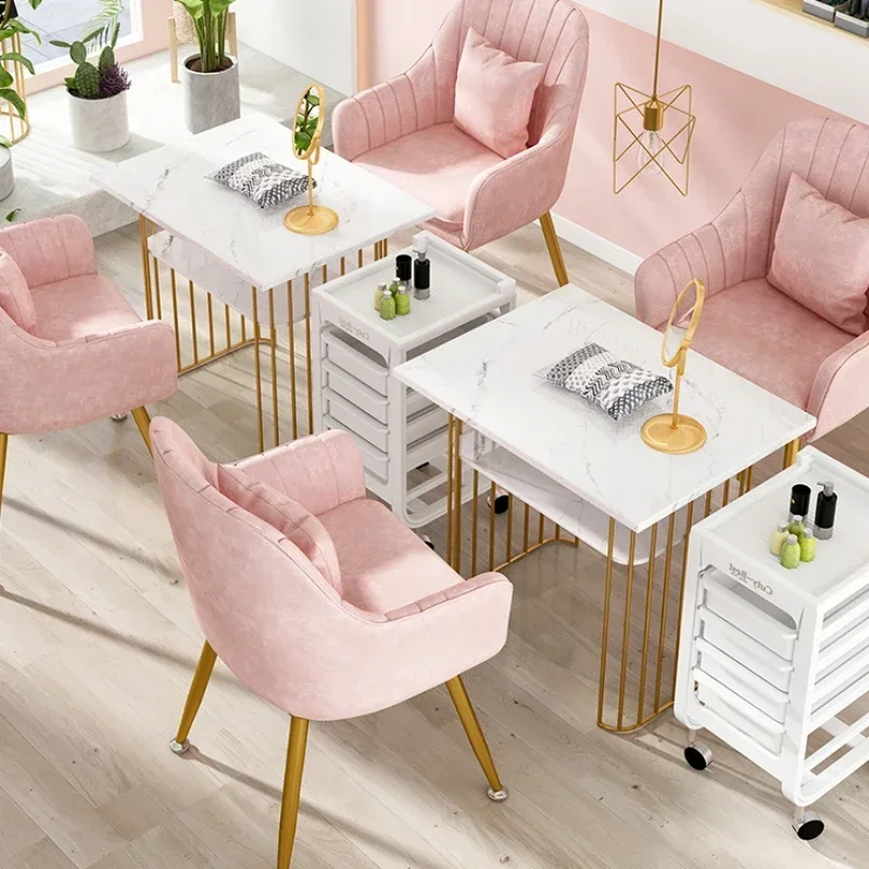 

Nordic Ins MakeupChair Light Lux Stable Leisure Chair with Mute Damping Buffer Function & Soft Velvet Fabric for Multi-Scenarios