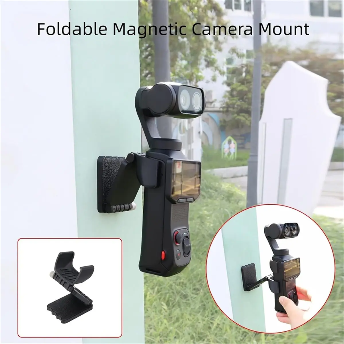 Magnetic Mount Stand for Luna Ultra Camera, Magnetic Base Foldable Camera Stand Expansion Adapter Bracket