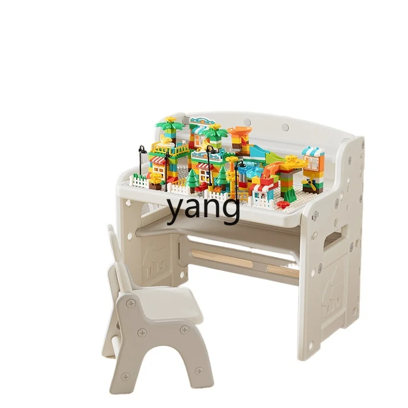 

CX Children Multifunctional Building Block Table Girl Boy Study Table Assembled Puzzle Drawing Board Game Table and Chair