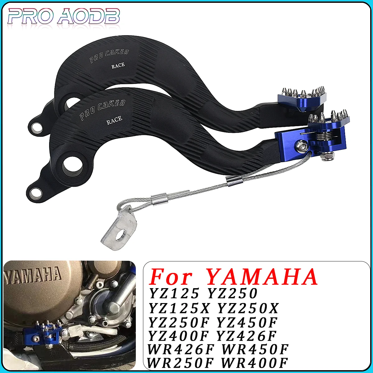 

CNC Rear Brake Pedal Lever For Yamaha YZ125 YZ250 YZ250X YZ250F YZ450F YZ400F YZ426F WR250F WR400F WR426F WR450F YZ 250F 450F