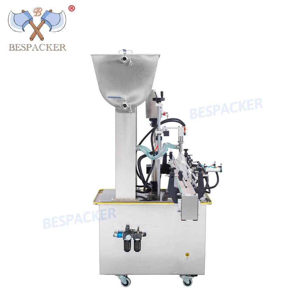 Bespacker GT2T Fully Automatic 2 Nozzle Liquid Paste Edible Oil Juice Drink Honey Water Bottle Filling Machine