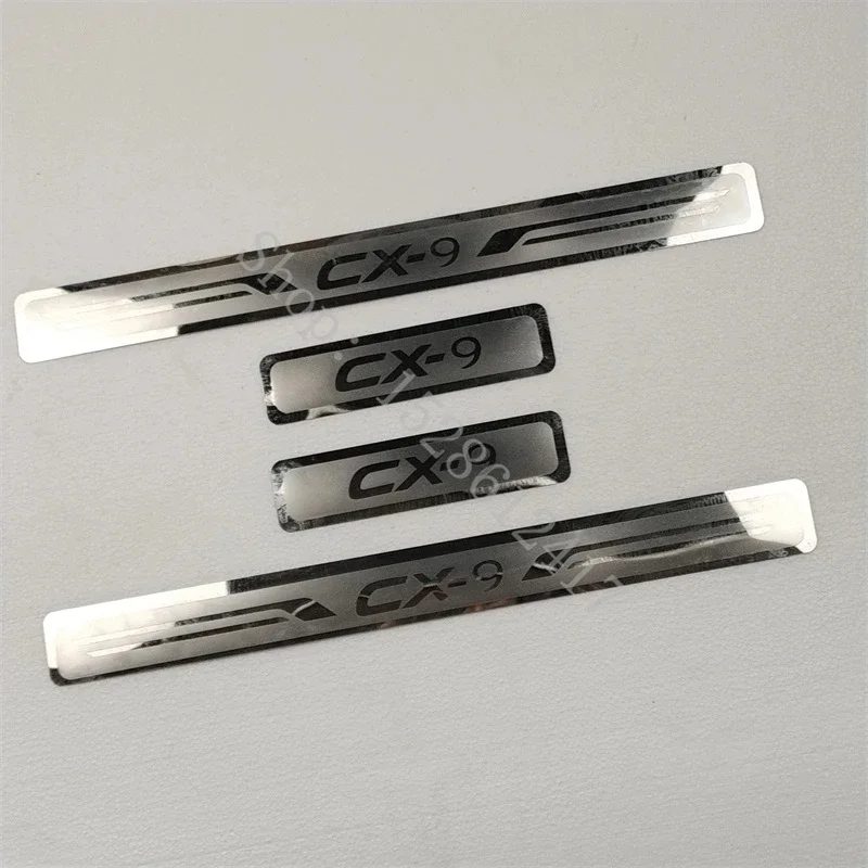 

Door Sill Protector Car Accessories For Mazda Cx9 Cx-9 2007-2015 Auto Threshold Scuff Plate Stickers Steel Pedal Trim Styling