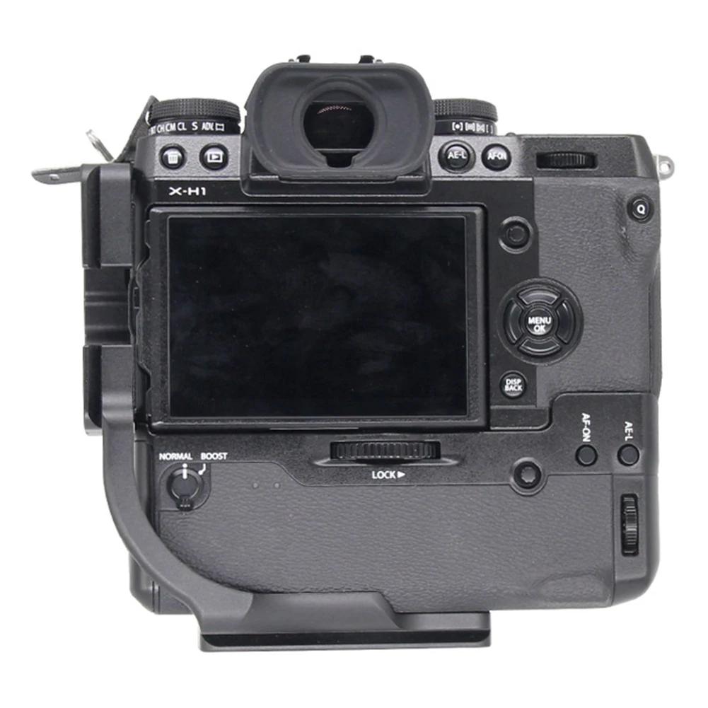 HFES الإفراج السريع L لوحة/قوس حامل قبضة اليد العمودية ل Fujifilm فوجي X-H1 XH1 قبضة بطارية الكاميرا