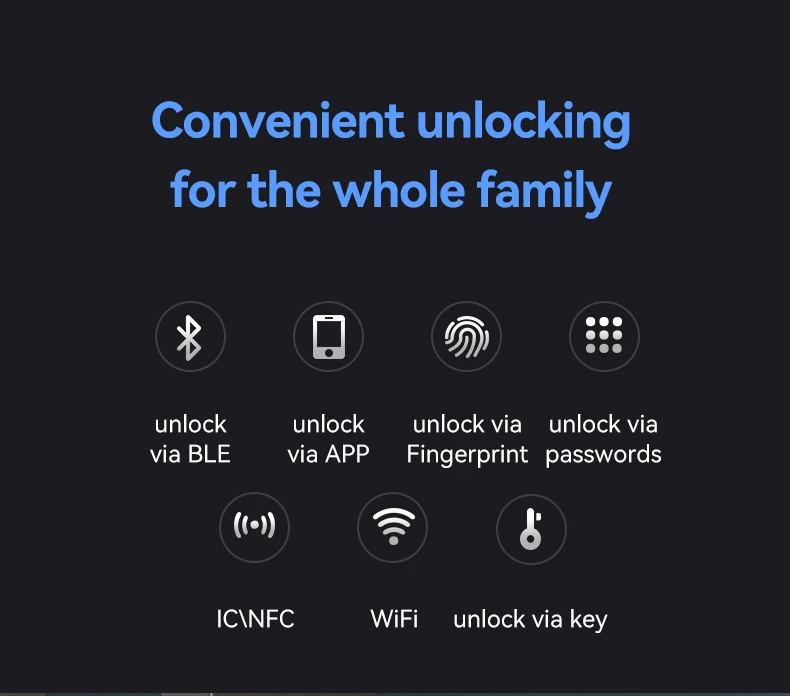 WiFi Smart Schmale Seite Fingerabdruck Codiertes Türschloss Fernbedienung Wasserdichter kurzer Griff für schlankes, dünnes Glaschiebetüren – Detail 5