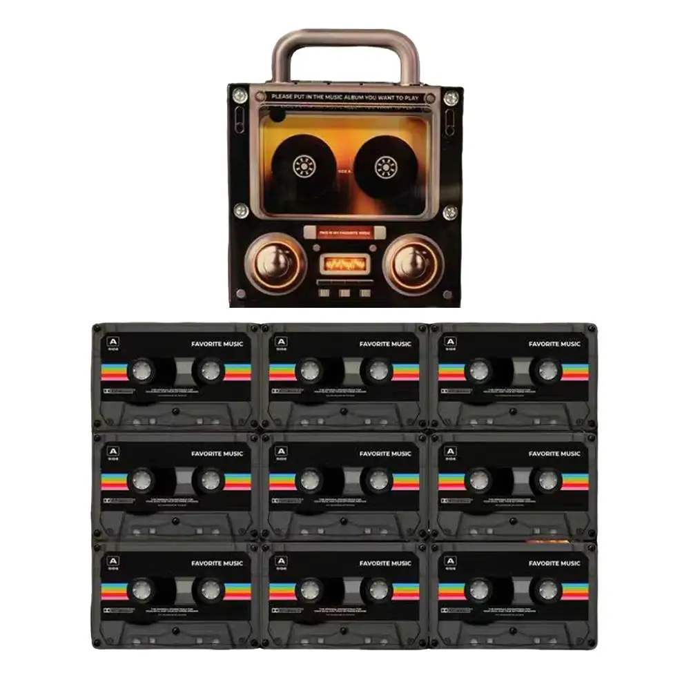 NFC Tape-Shaped Magnetic Music Fridge Magnet NFC-Activated Automatic Song Playback Acrylic Decorative NFC Sticker Player