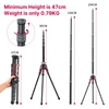 Ulanzi MT-49 1.9M 탄소 섬유 조명 스탠드 LED 라이트 플래시 소프트 박스 여행용 모노 포드 용 휴대용 삼각대 사진 라이트 스탠드 3