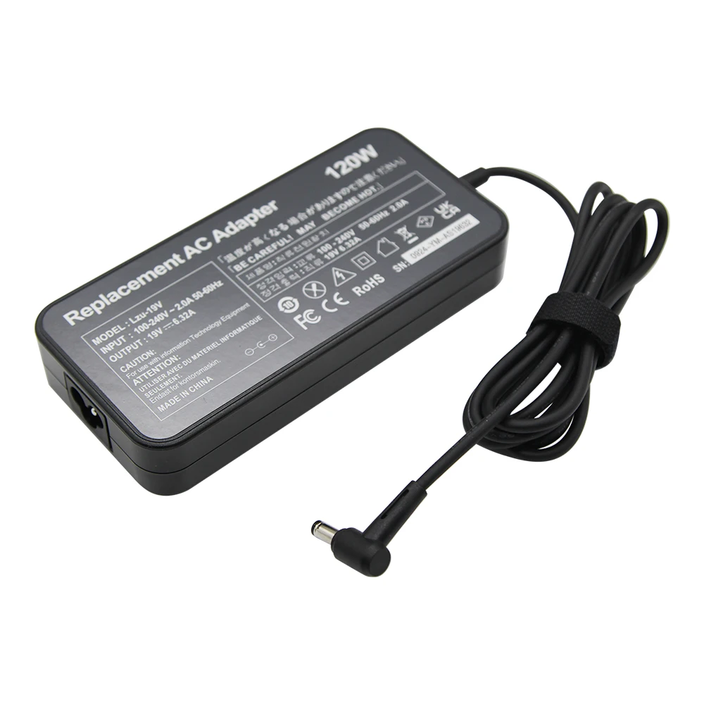 120W 19V 6.32A 5.5*2.5MM Laptop Adapter  Power Supply For TOSHIBA ACER ASUS N550 K53 N750 N500 N56V N53S G50 N55 ADP-120RH