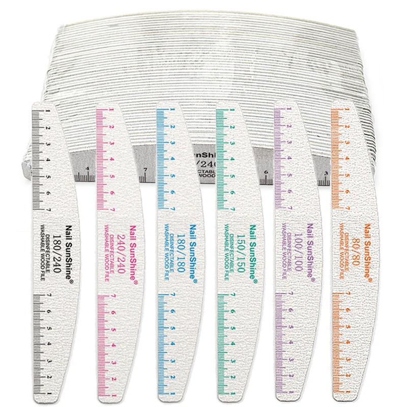 

50 шт., пилочка для ногтей, деревянный шлифовальный буферный блок, педикюр, маникюр, УФ-гель-лак для ногтей, профессиональные пилочки для ногтей, инструменты для искусственных ногтей