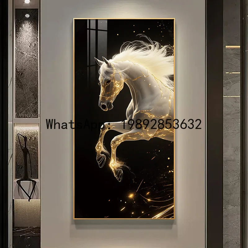 PYJ entrance decorative painting is a success, light painting, modern light luxury hotel corridor aisle restaurant hanging